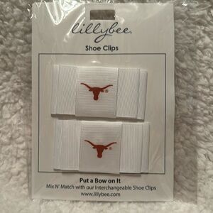 University of Texas Longhorn Lillybee U Shoe Clips NCAA